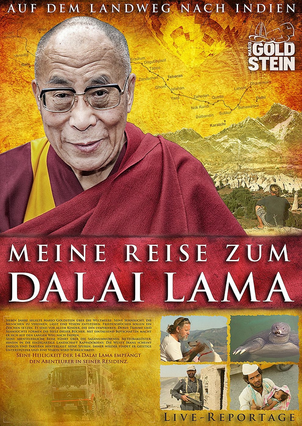 Filmplakat zu Auf dem Landweg nach Indien - Meine Reise zum Dalai Lama
