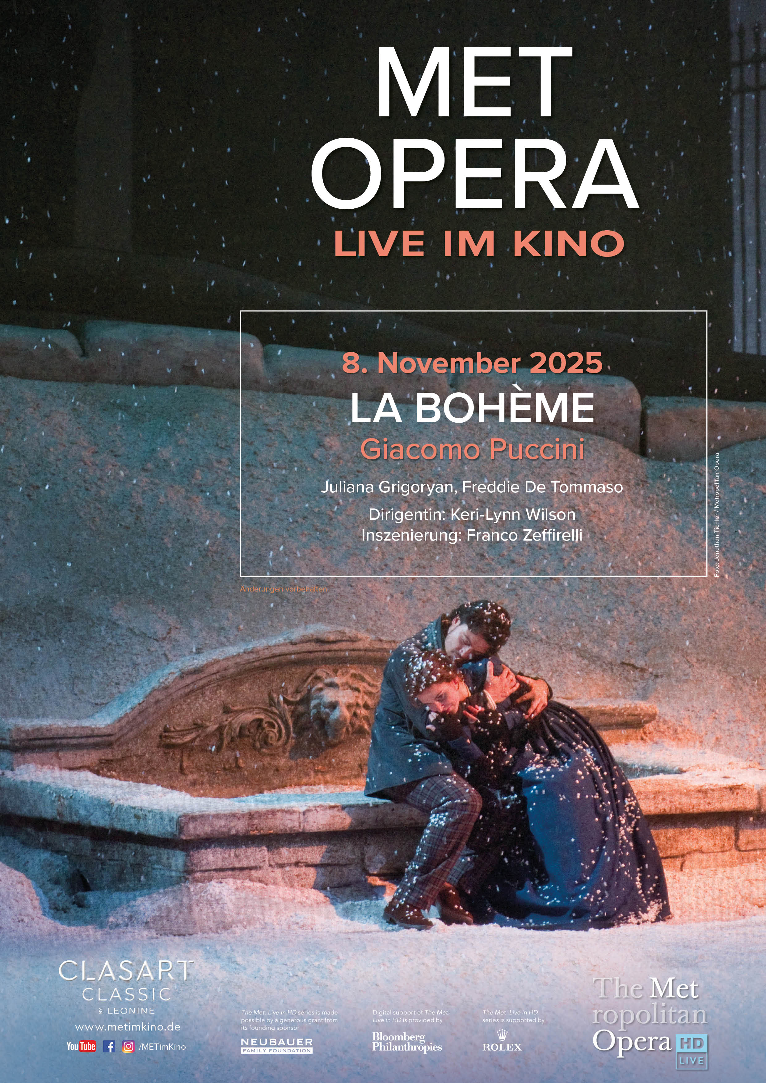 Filmplakat zu Met Opera 2025/26: Giacomo Puccini La Bohème