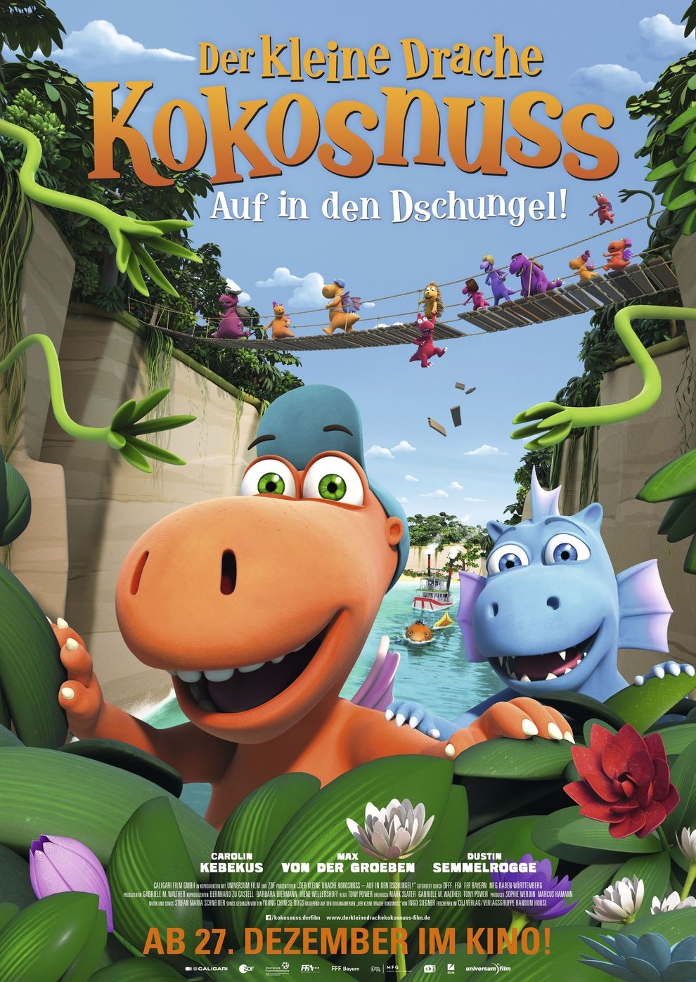 Filmplakat zu Der kleine Drache Kokosnuss - Auf in den Dschungel!
