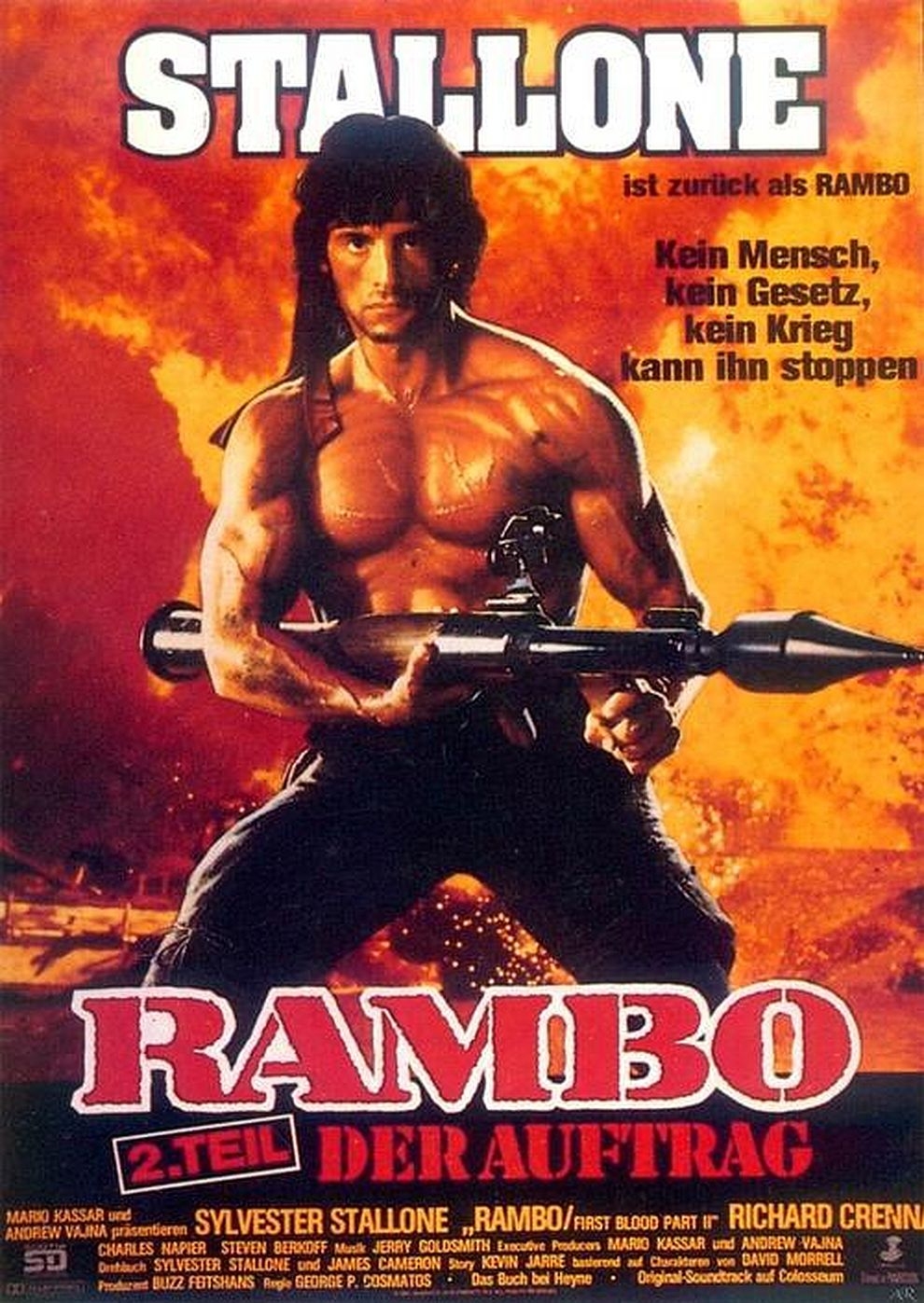 Filmplakat zu Rambo II - Der Auftrag