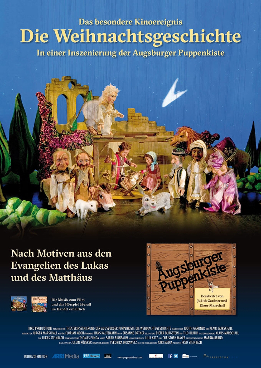 Filmplakat zu Die Weihnachtsgeschichte (Augsburger Puppenkiste)
