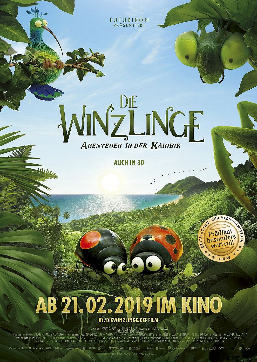Filmplakat zu Die Winzlinge - Abenteuer in der Karibik