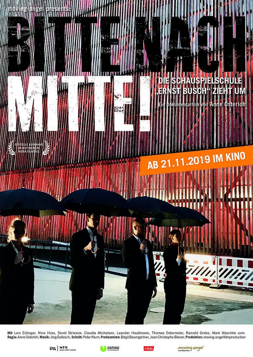 Filmplakat zu Bitte nach Mitte! Die Schauspielschule Ernst Busch zieht um