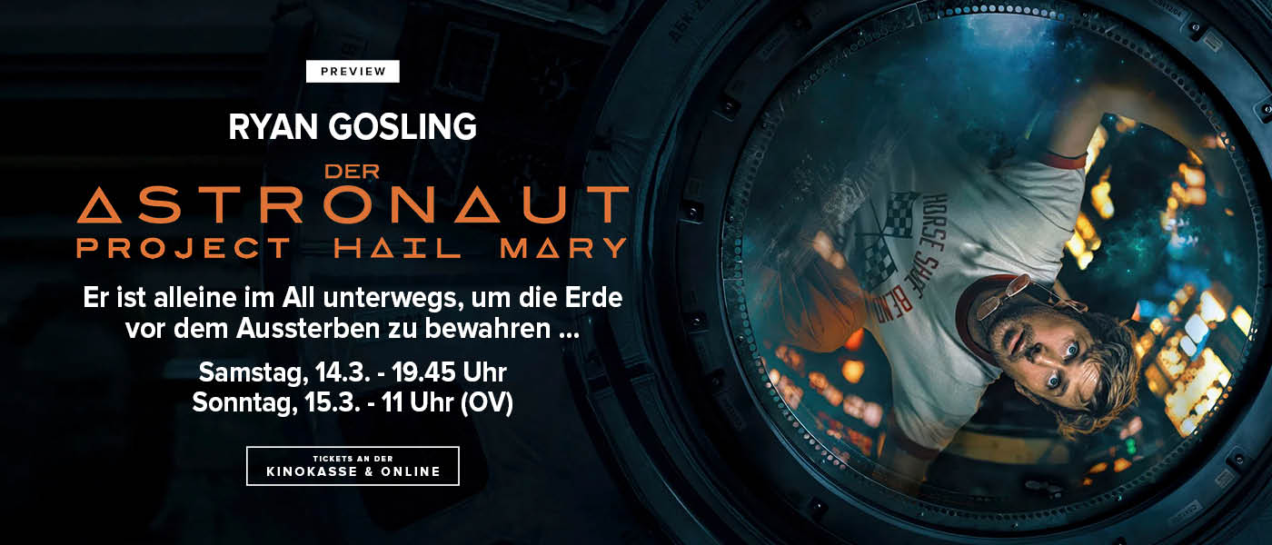 Der Astronaut in der Preview am 14. März in deutsch und am 15. März in der englischen Originalversion.