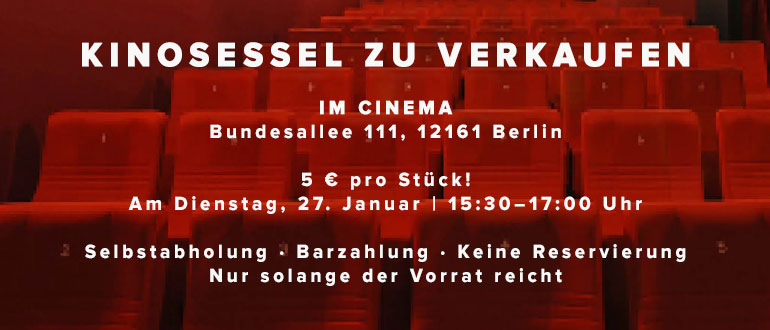 Stuhlverkauf Cinema