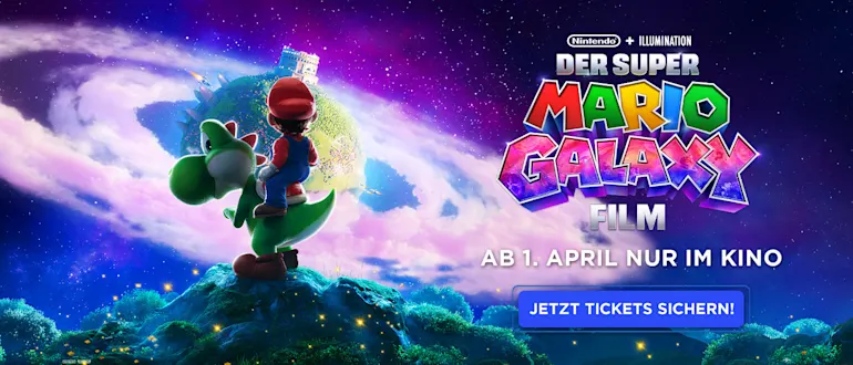 Promobanner zu Der Super Mario Galaxy Film