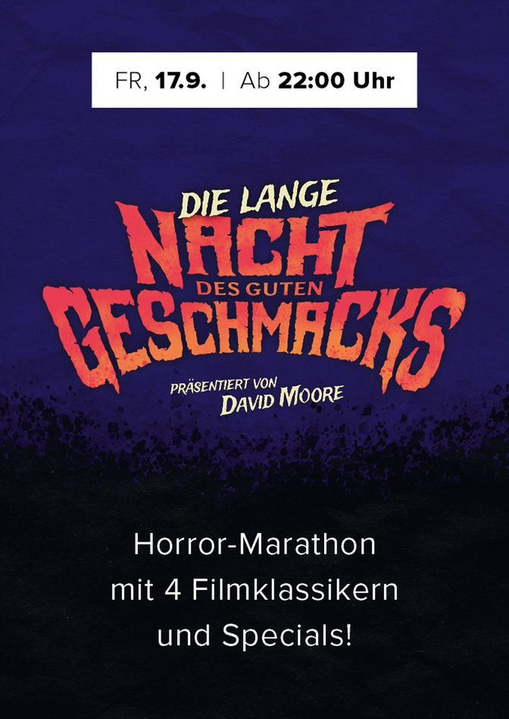 Filmplakat zu Die LANGE Nacht des guten Geschmacks