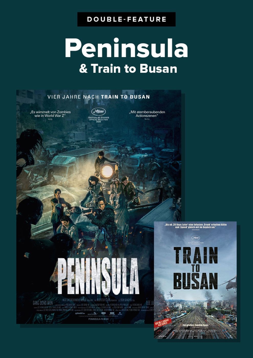 Filmplakat zu Doppel Train to Busan + Peninsula