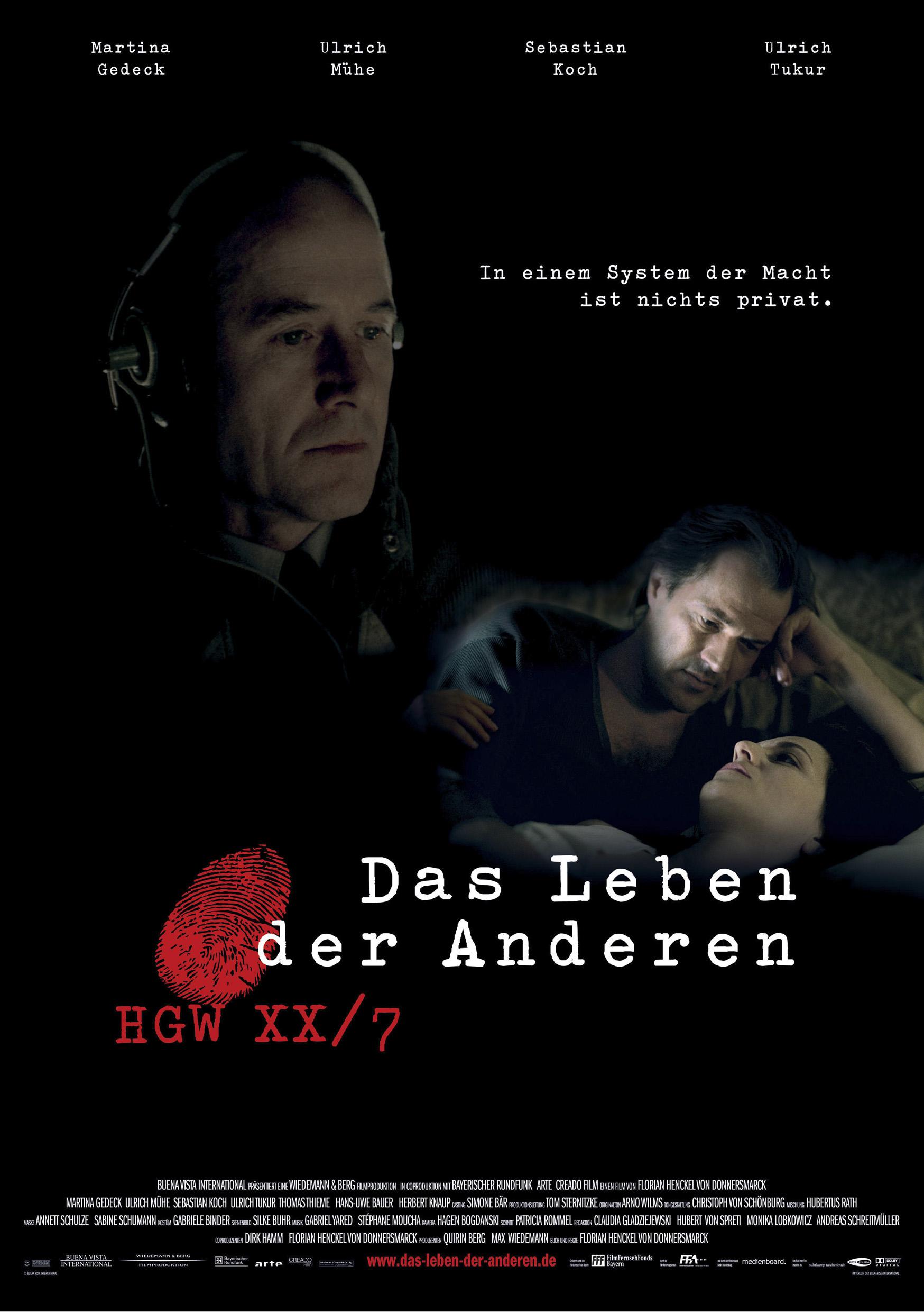 Filmplakat zu Das Leben der Anderen