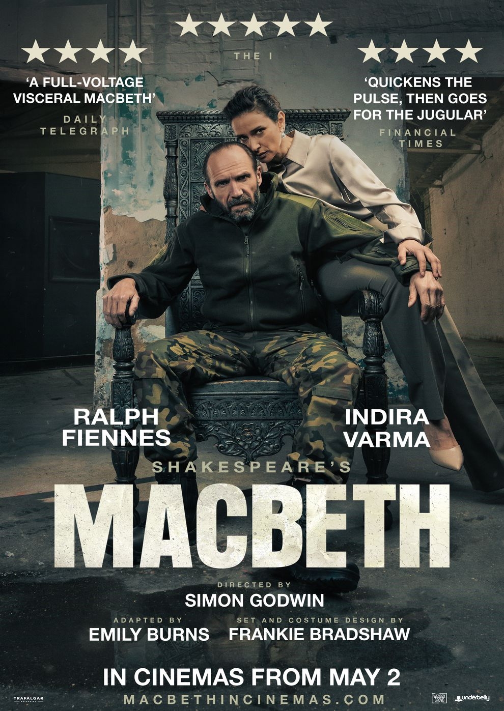 Filmplakat zu Macbeth: Ralph Fiennes & Indira Varma