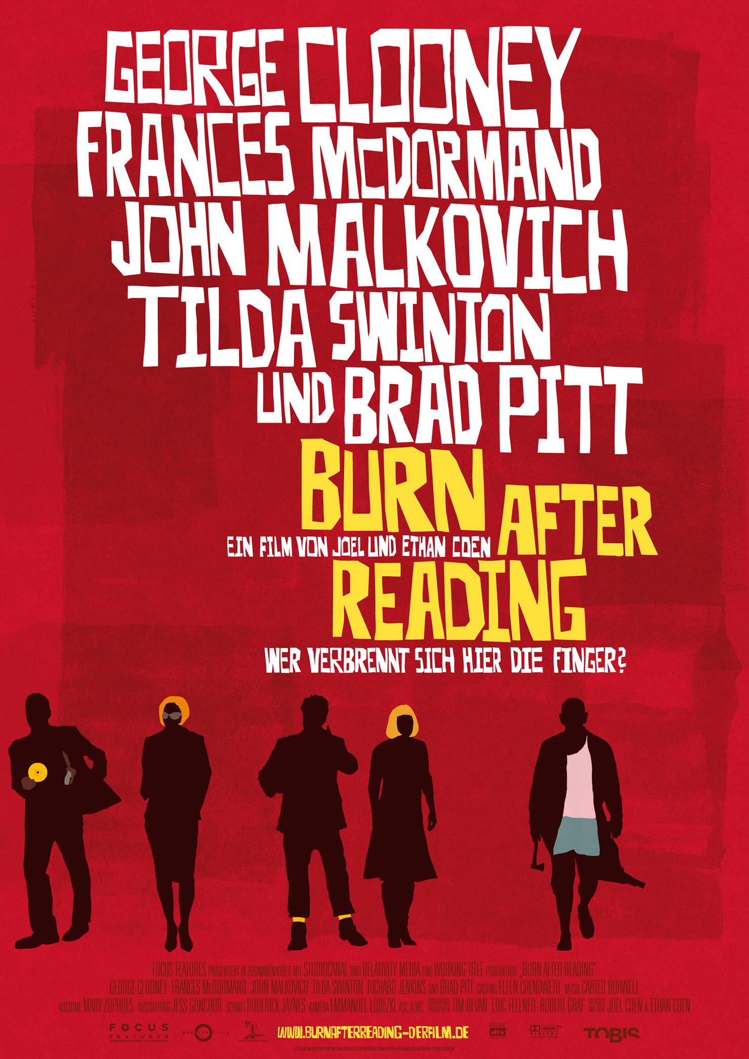 Filmplakat zu Burn after Reading - Wer verbrennt sich hier die Finger?