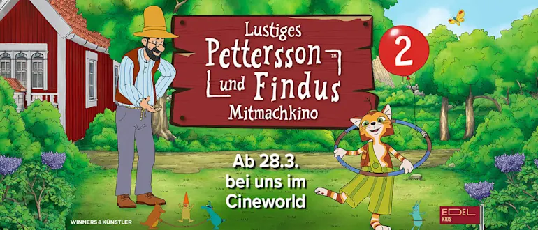 Lustiges Pettersson und Findus Mitmachkino ab 28. März