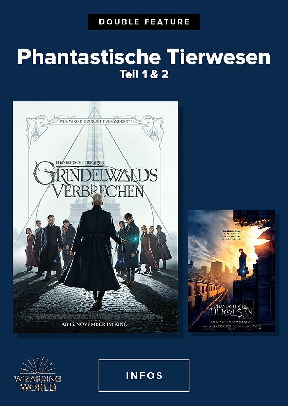 Filmplakat zu Phantastische Tierwesen 1+2