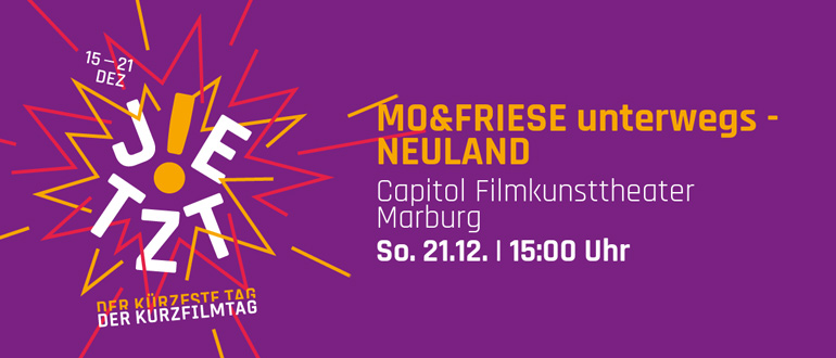 Die Kinder-Kurzfilmrolle Mo & Friese zum Kurzfilmtag am Sonntag, 21.12. um 15 Uhr