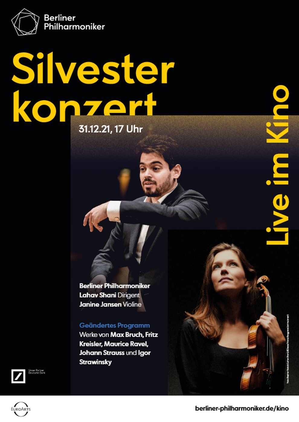 Filmplakat zu Berliner Philharmoniker 2021/22: Silvesterkonzert mit Kirill Petrenko und Janine Jansen