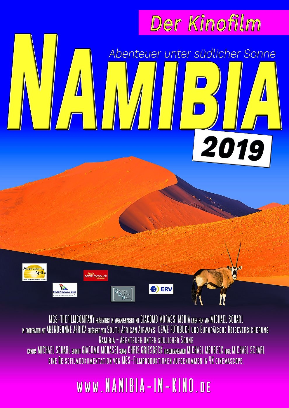Filmplakat zu Namibia im Kino