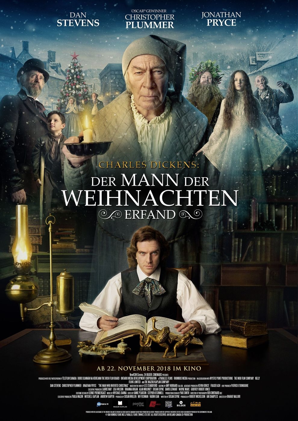 Filmplakat zu Charles Dickens - Der Mann, der Weihnachten erfand
