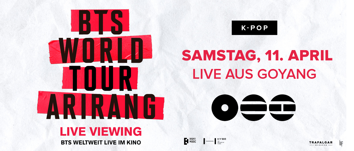 Promobanner zur Welttournee "ARIRANG" der Band BTS