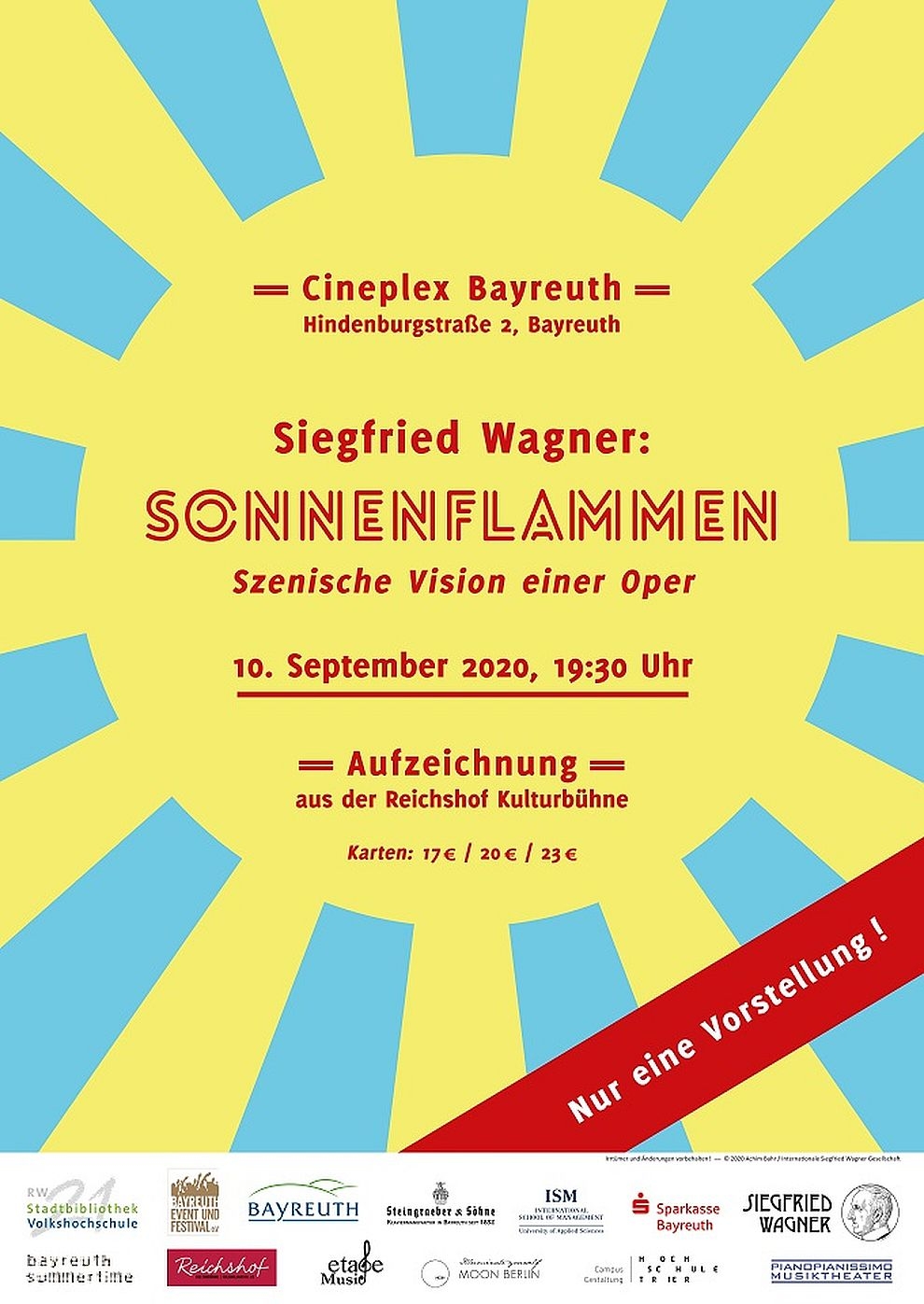 Filmplakat zu Siegfried Wagner: Sonnenflammen (op.8, 1912)