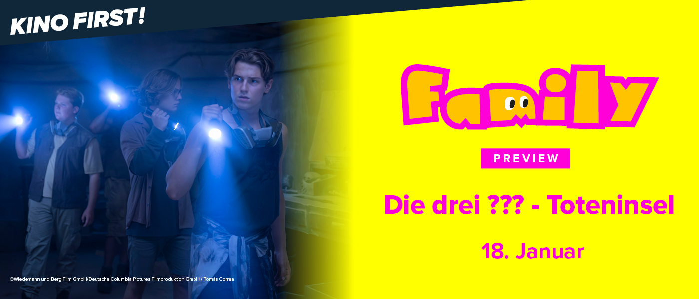Familypreview Die Drei ??? - Toteninsel am 18.1.26
