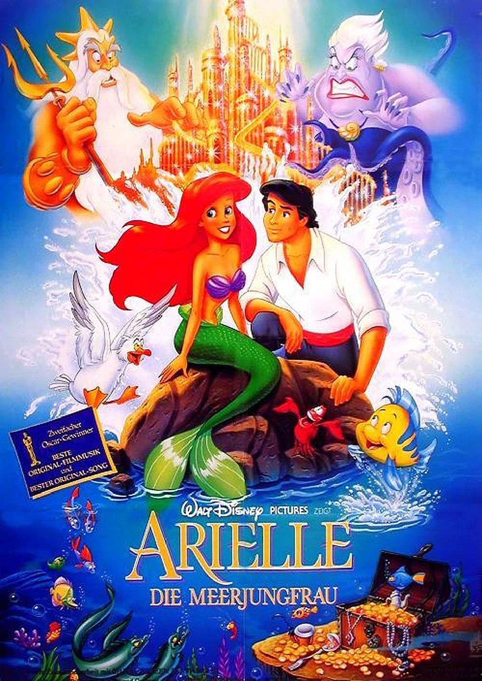 Filmplakat zu Arielle, die Meerjungfrau (1989)