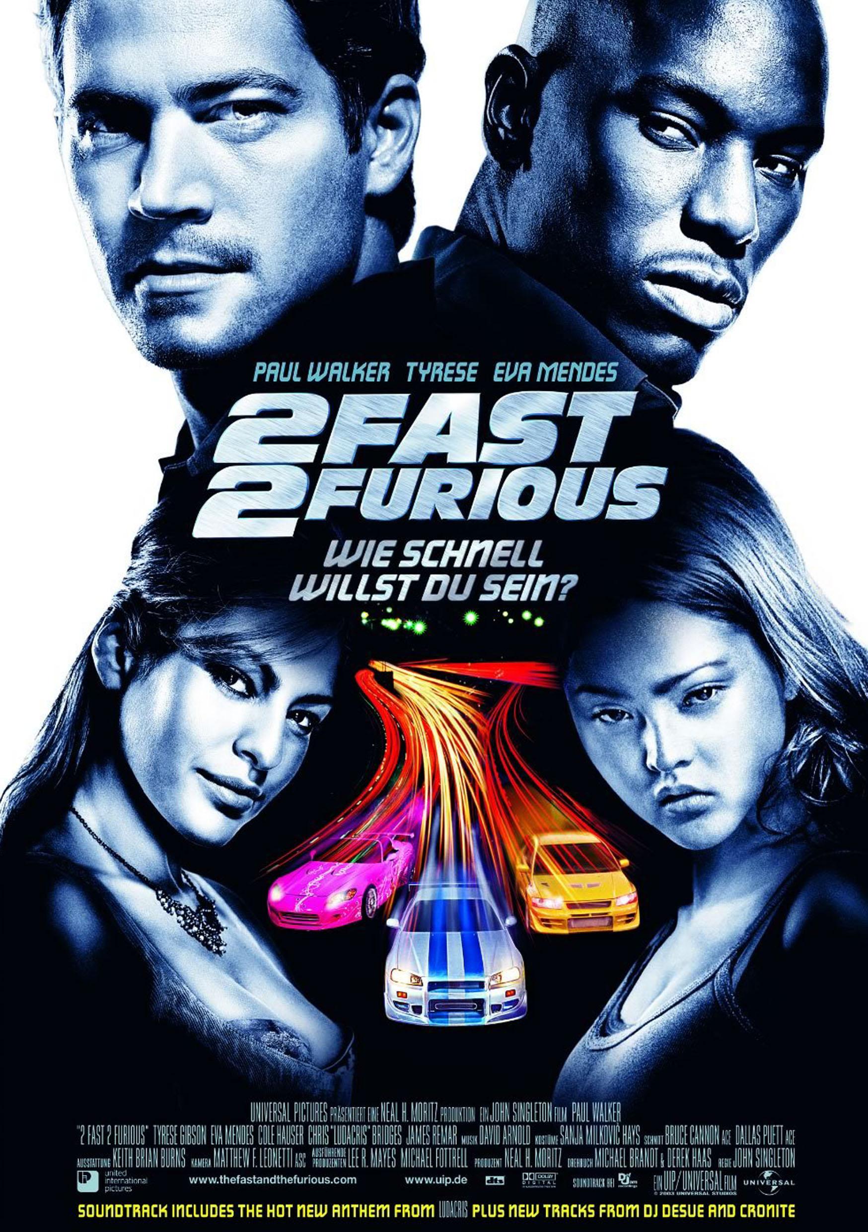 Filmplakat zu 2 Fast 2 Furious