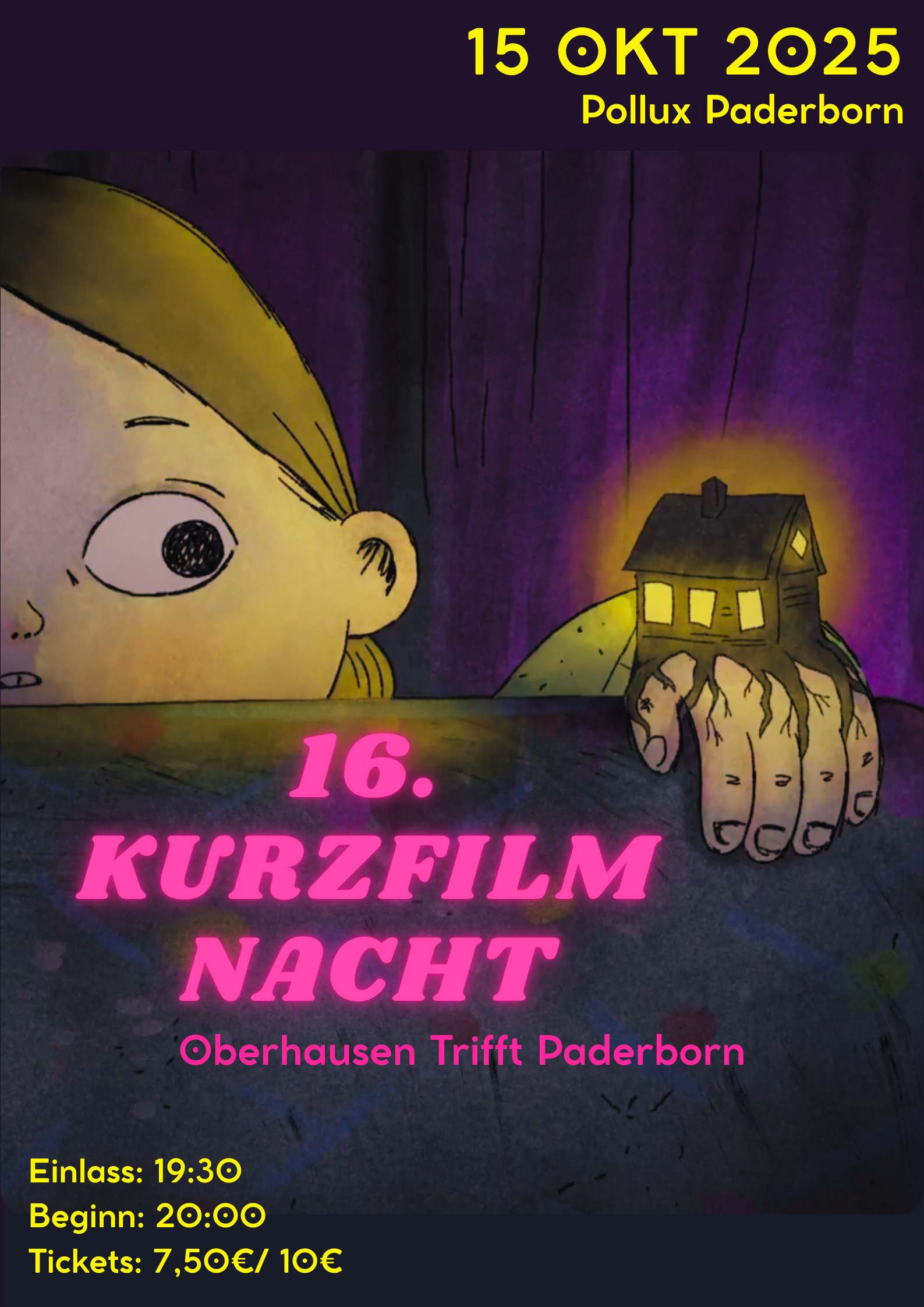 Filmplakat zu 16. Kurzfilmnacht - Oberhausen trifft Paderborn