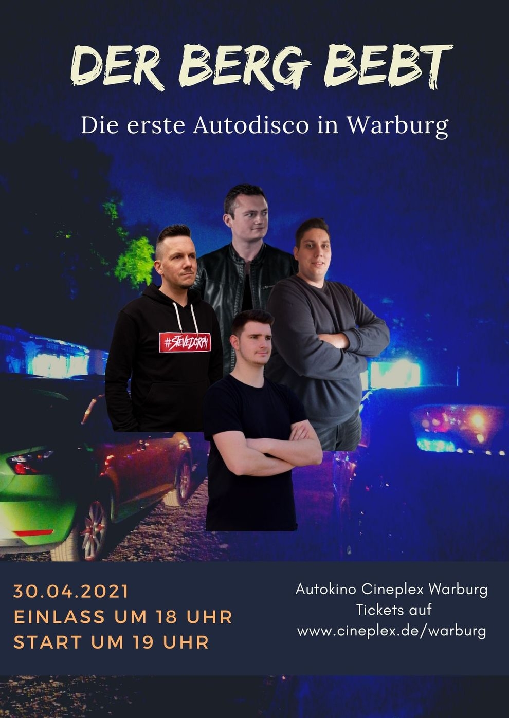 Filmplakat zu Der Berg bebt - Die erste Autodisco in Warburg