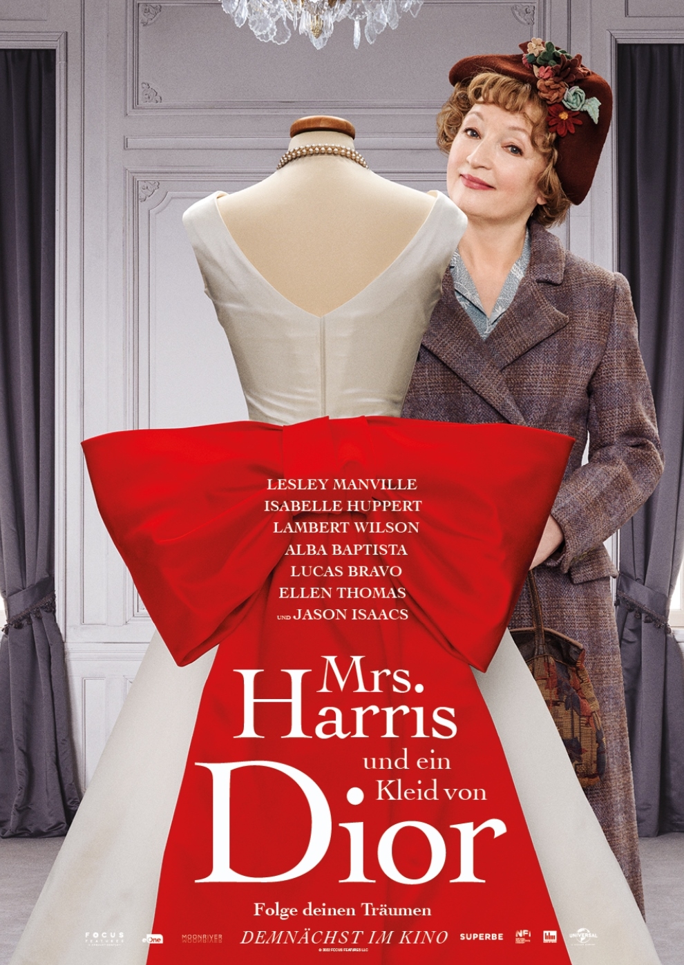 Filmplakat zu Mrs. Harris und ein Kleid von Dior