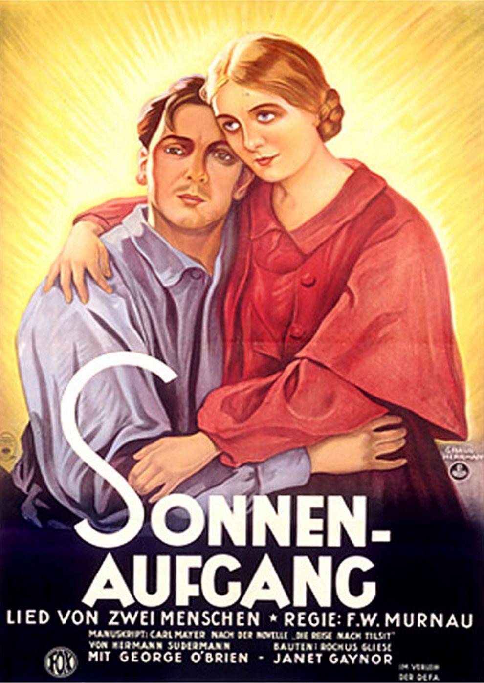 Filmplakat zu Kinokonzert F. W. Murnaus Sunrise