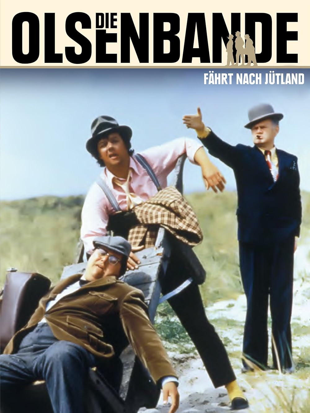 Filmplakat zu Die Olsenbande fährt nach Jütland