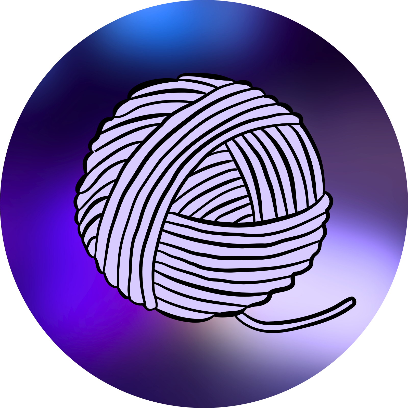 Schmuckbild mit Wolle, um unsere Eventkategorie "Stricklichtspiele" zu beschreiben