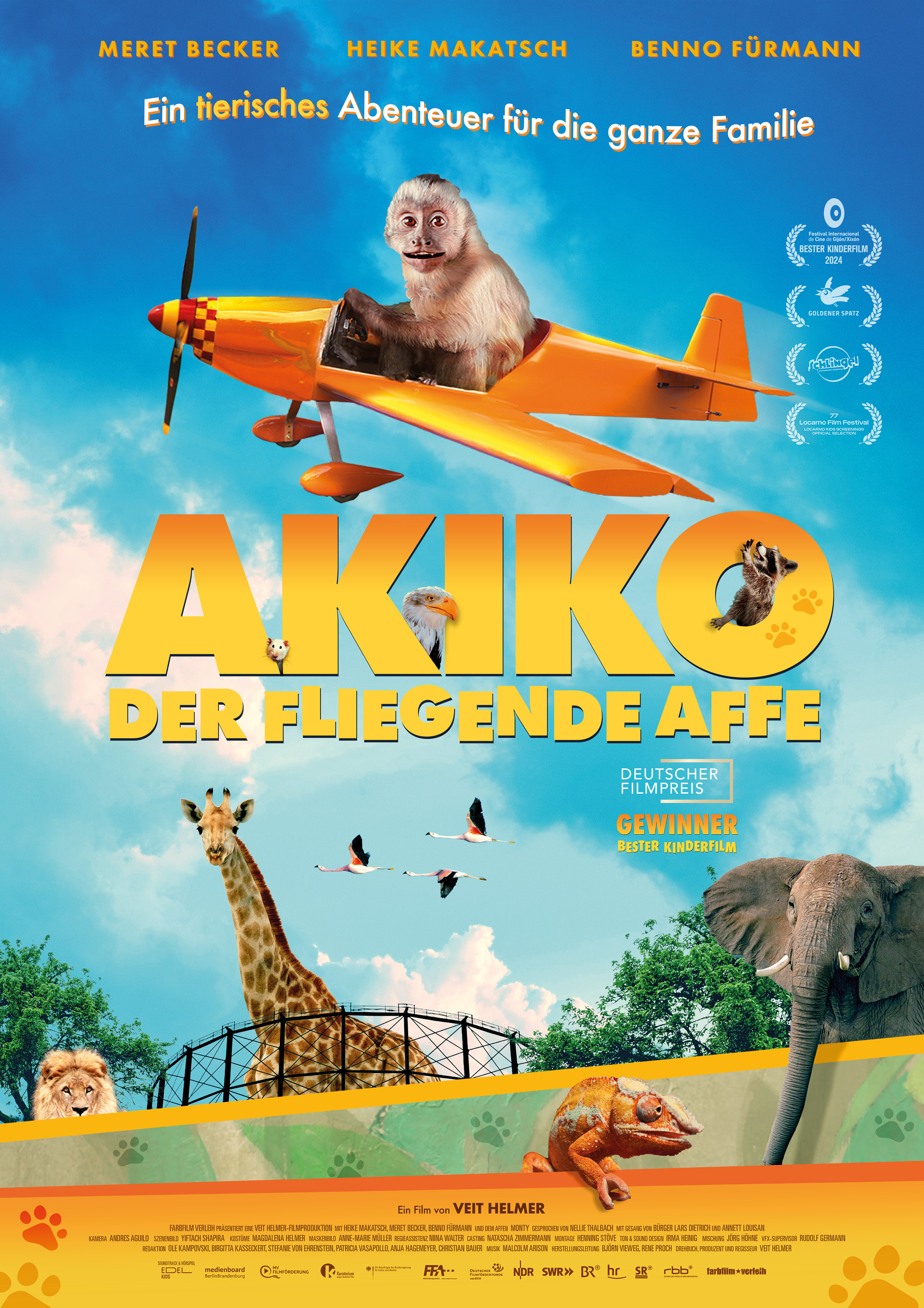 Filmplakat zu Akiko, der fliegende Affe
