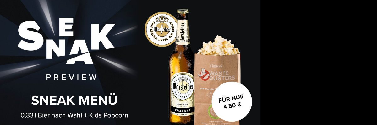 Banner zum Sneak Menü