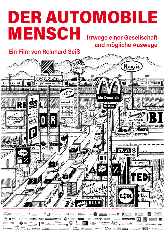 Filmplakat zu Der Automobile Mensch - Irrwege einer Gesellschaft und mögliche Auswege
