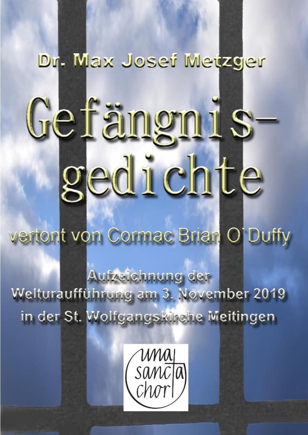 Filmplakat zu Gefängnisgedichte - vertont von Cormac Brian O`Duffy