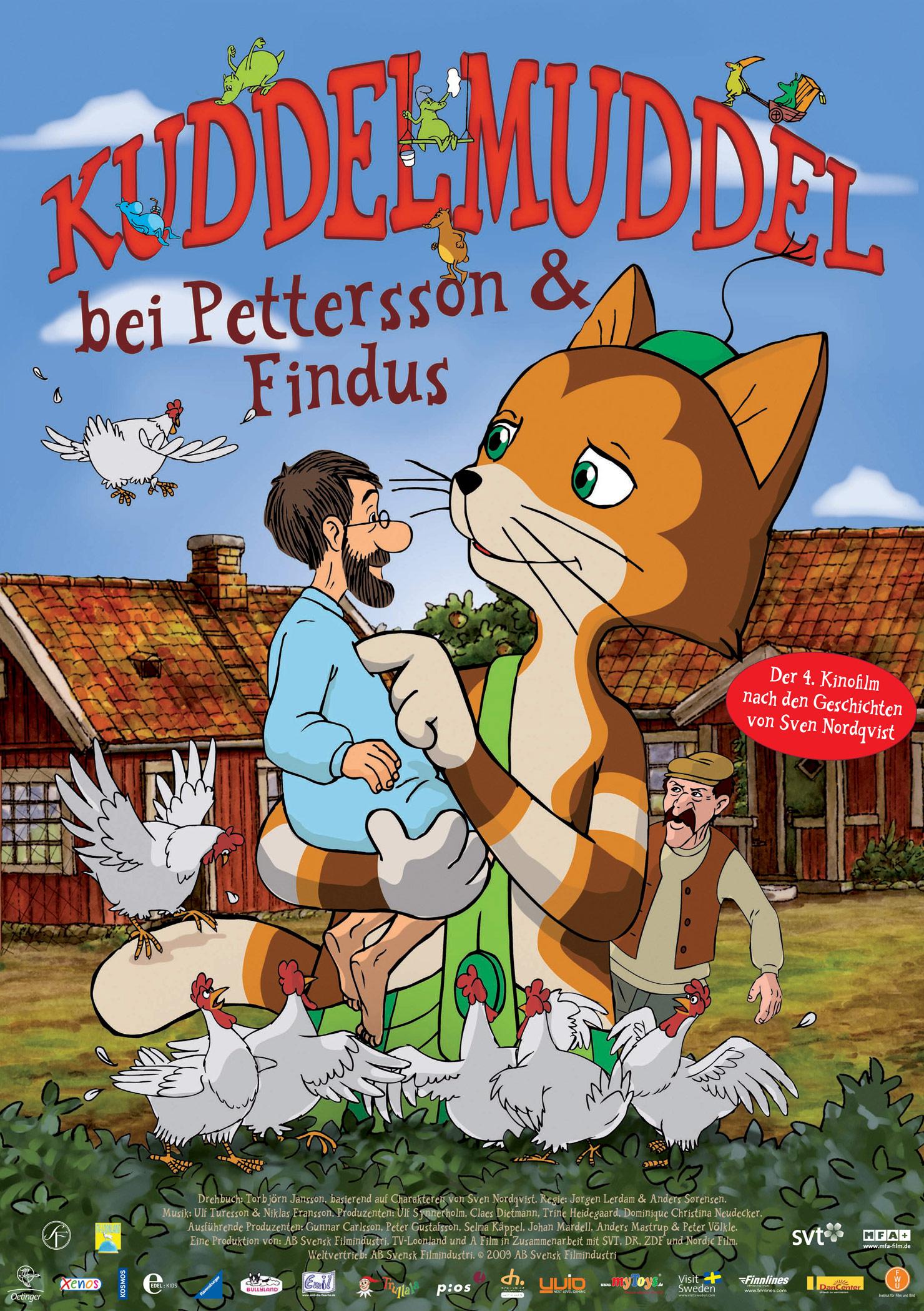 Filmplakat zu Kuddelmuddel bei Pettersson & Findus