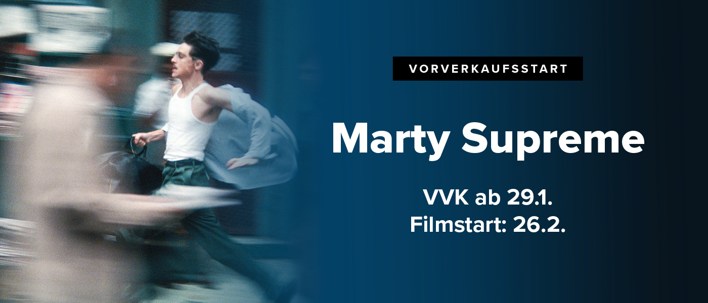 hier sieht man links einen mann laufen und rechts den schriftzug martyx supreme. VVK ab 29.1. 