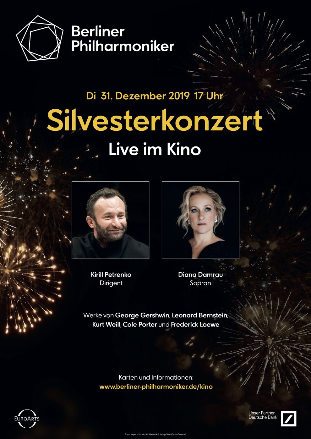 Filmplakat zu Berliner Philharmoniker 2019/20: Silvesterkonzert mit Kirill Petrenko und Diana Damrau