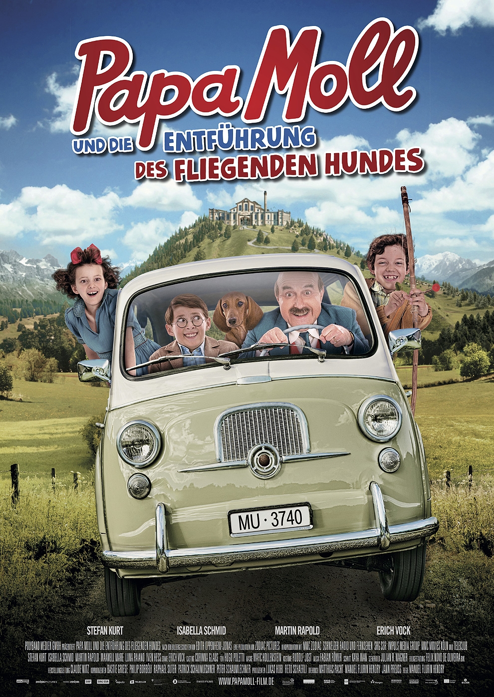 Filmplakat zu Papa Moll und die Entführung des fliegenden Hundes