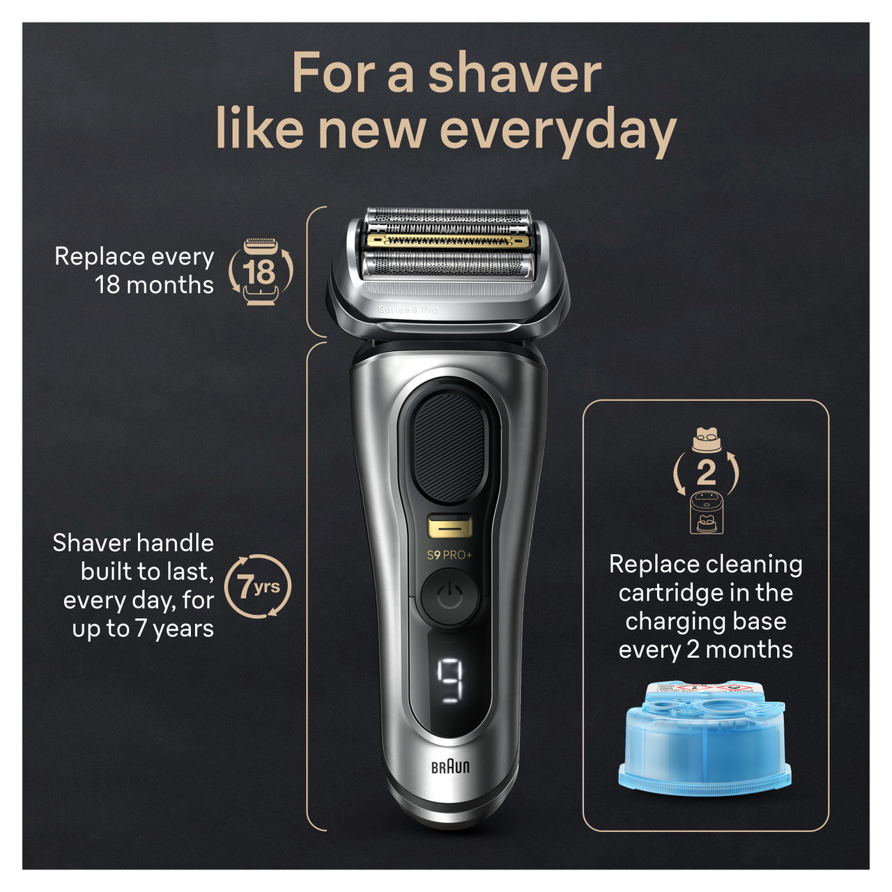 ヴアン　ブオンブラウンSeries 8 シェーバー　T.1076 ブラウンシリーズ8 電気シェーバー 密着ヘッド付き | Braun JP