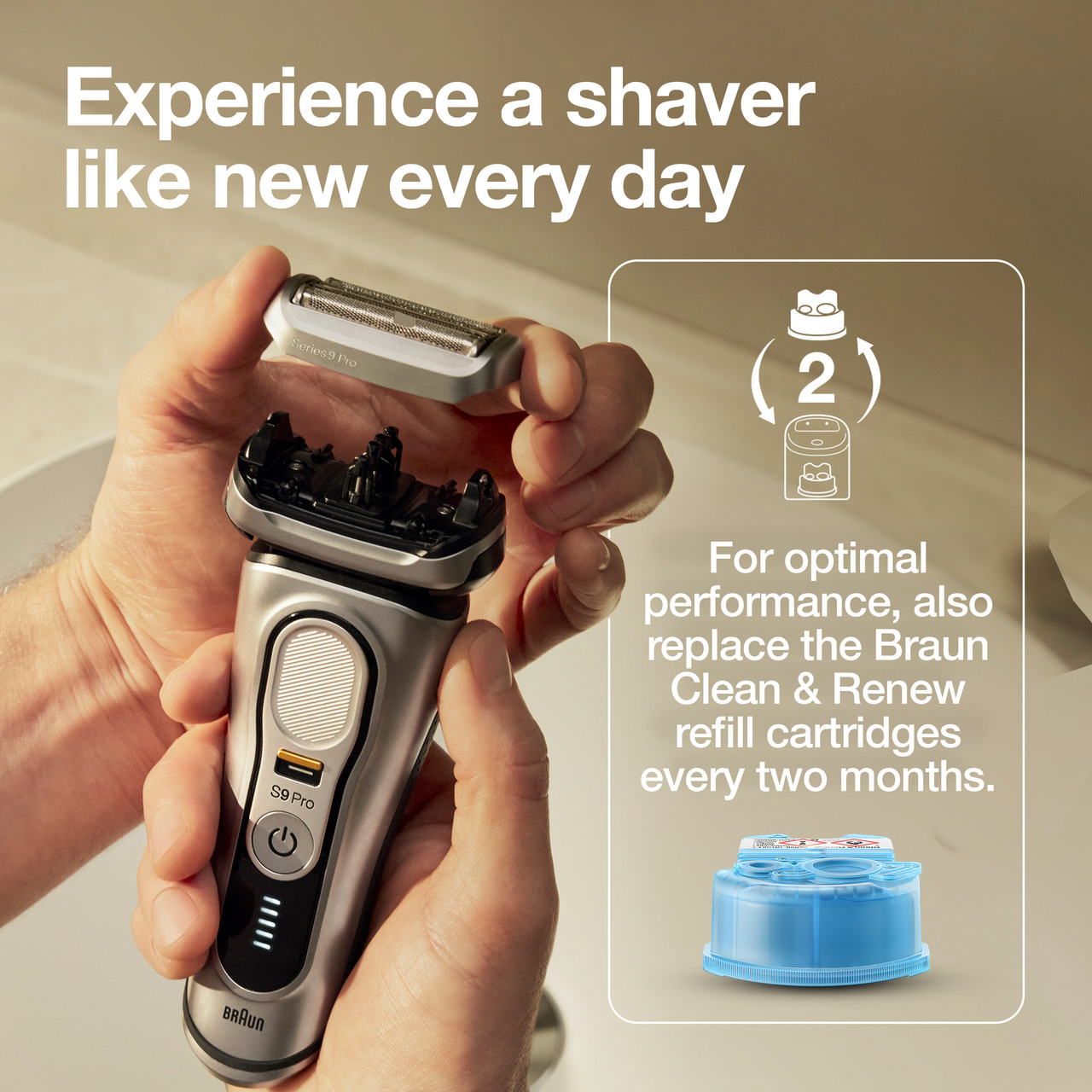 脱毛・除毛 Braun Series 9 Power Case Protect electric shaver with up to 6 weeks cordless power.