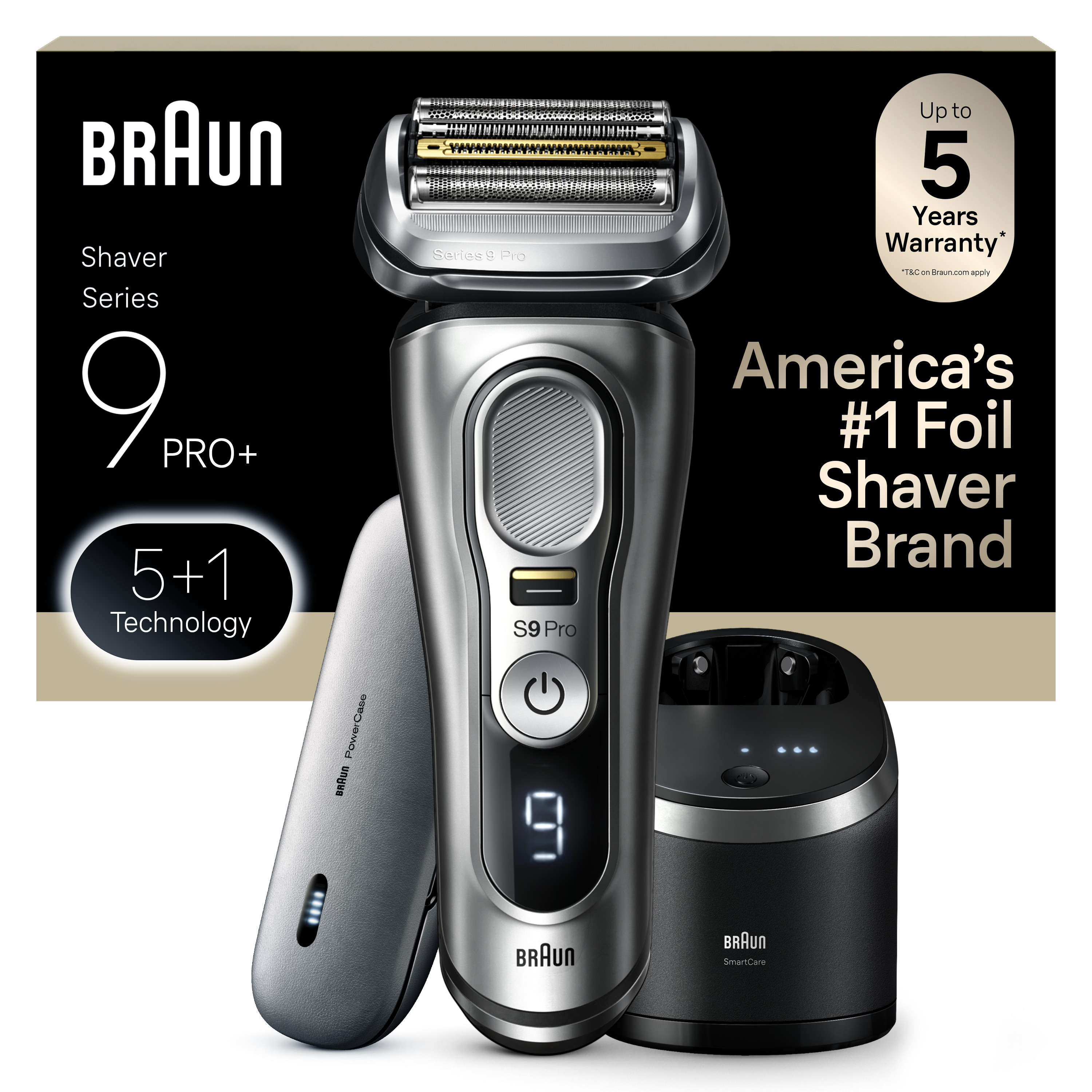 Series 9 Pro Electric Shaver 9465cc with PowerCase| Braun US