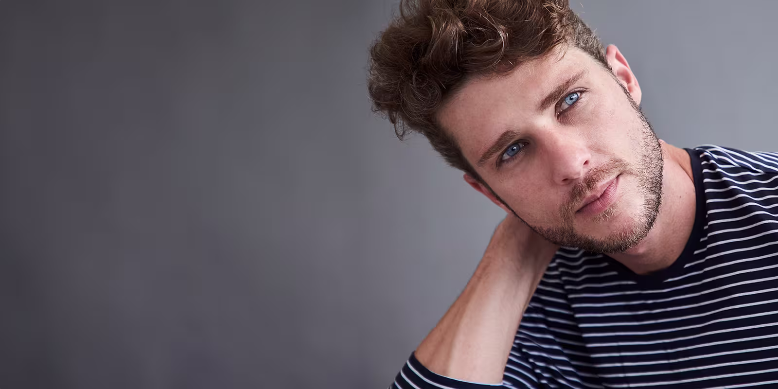 Man with a stubble beard. Man with a stubble beard.