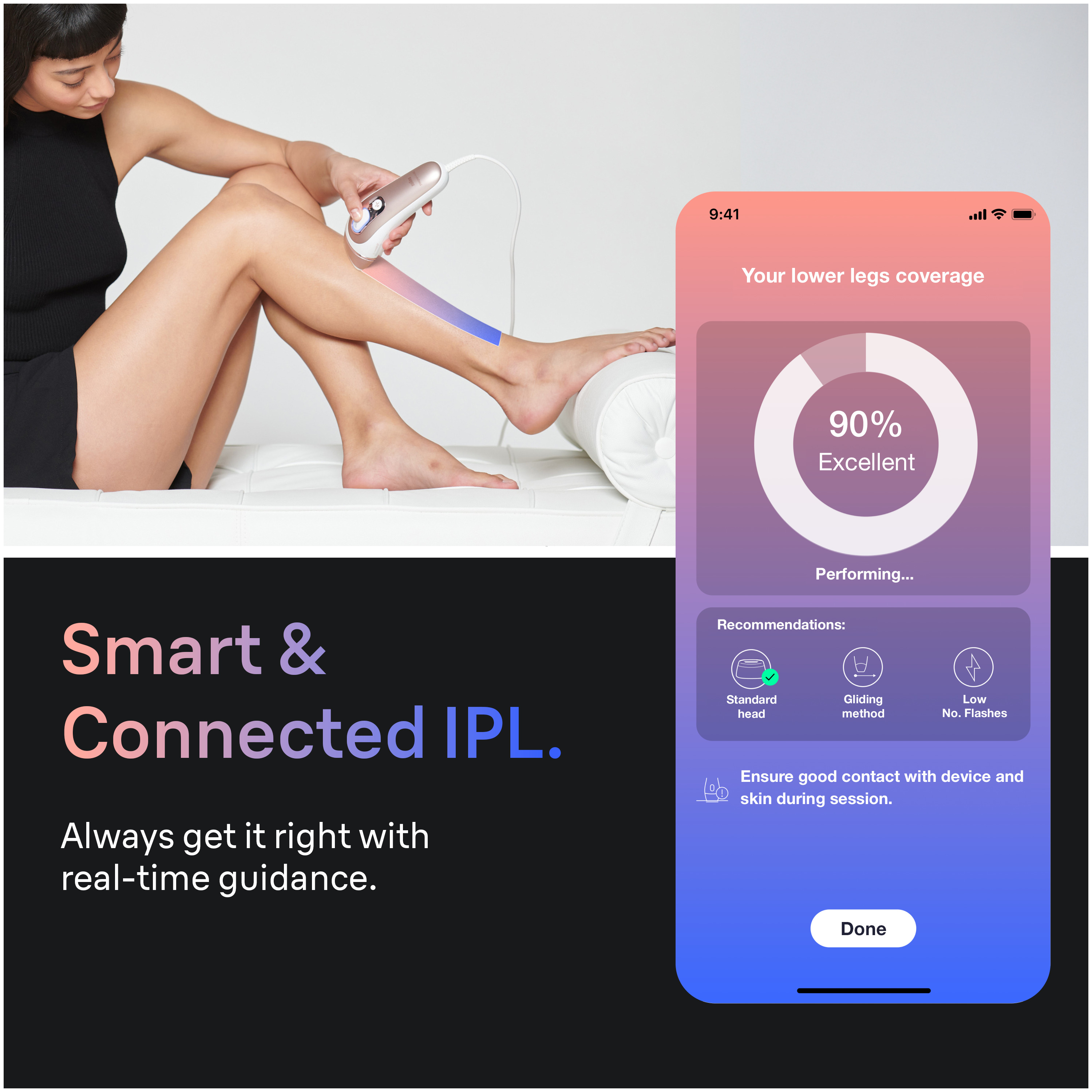 Skin i·expert Smart IPL: Laser Hair Removal PL7243 | Braun US