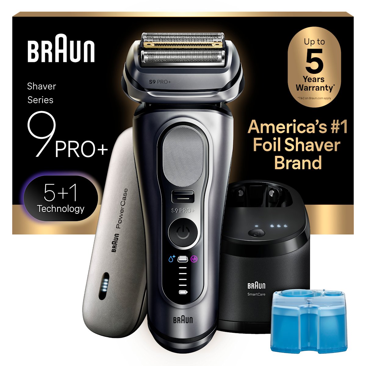 Braun Series 9 Pro Plus 9677cc kit with shaver, SmartCare center and PowerCase