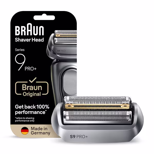 Braun Series 9 Pro, 96M, electric shaver head, silver. Braun Series 9 Pro, 96M, electric shaver head, silver.