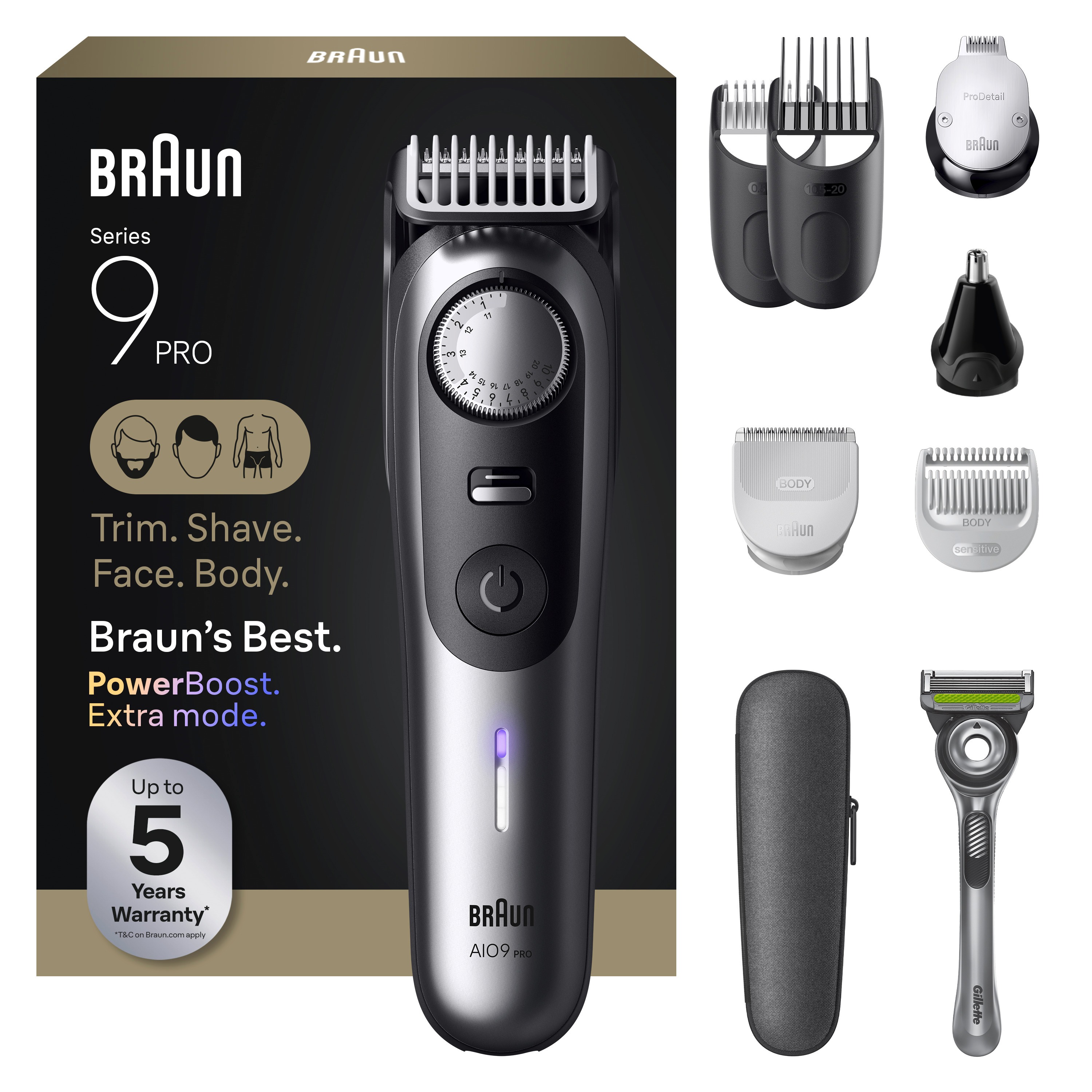 Men's Beard and Body All in One Trimmer - AIO9570 | Braun US