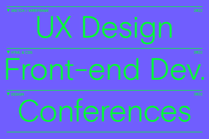 UX Design & Front-end Confenences