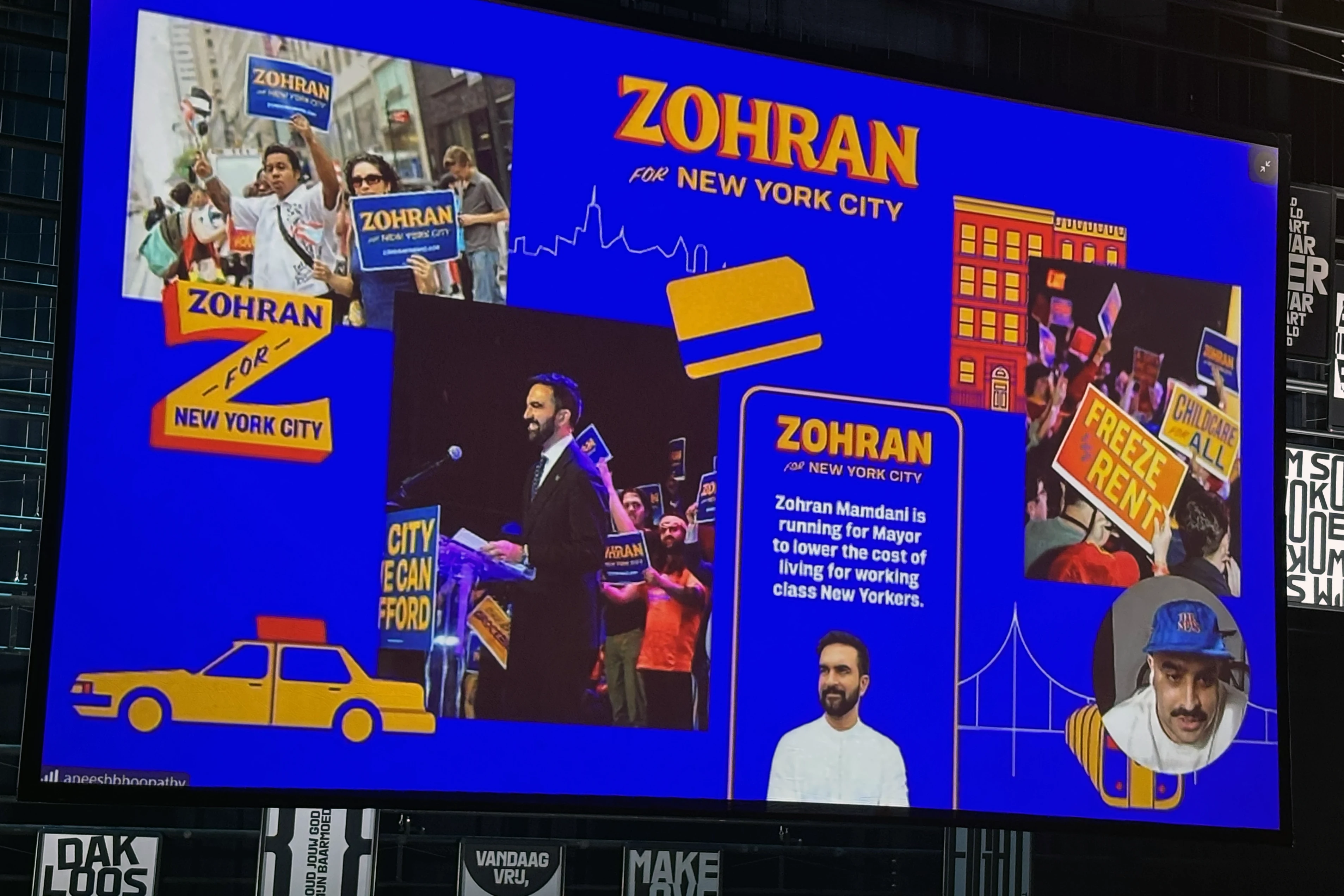 Aneesh Bhoopathy Zohran Mamdani campaign